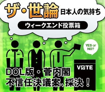 ＤＯＬ版・菅内閣不信任決議案、採決！