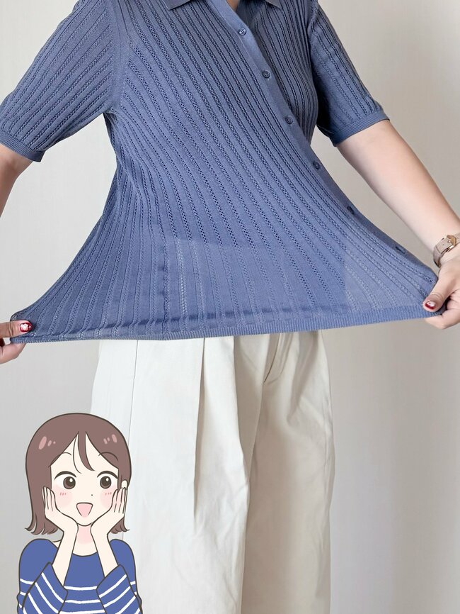 二の腕カバーできて安心感がスゴい…！無印良品の「細見えアイテム」色違いもそろえたくなる名品です！《購入レビュー》