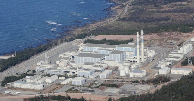 写真：北陸電力の志賀原子力発電所