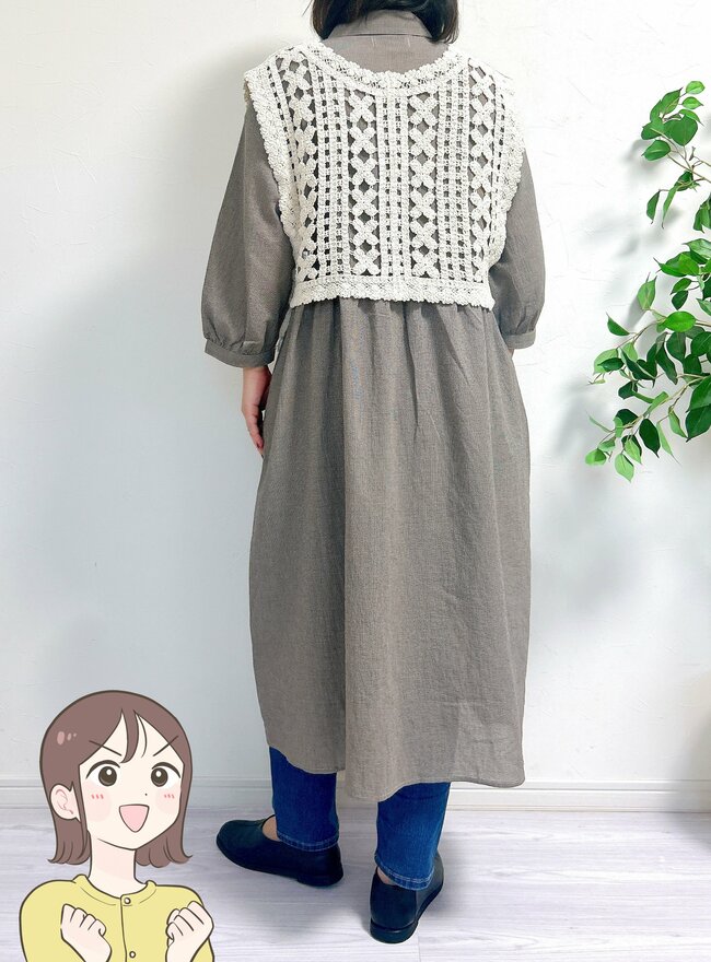 すぽんと着るだけで大人かわいい！しまむらの「着回しワンピース」ふんわり丸みのあるシルエットが素敵すぎる！