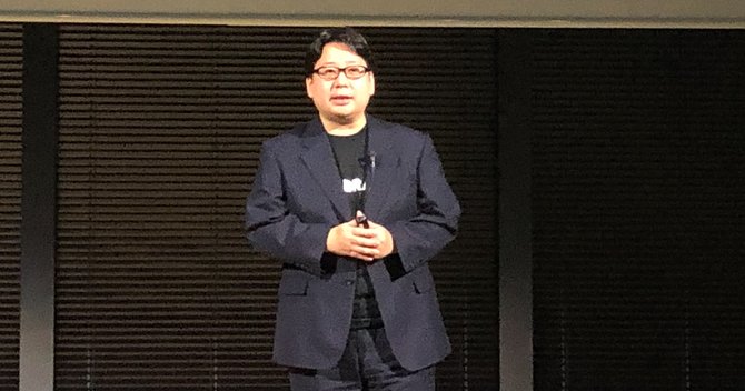 LINE取締役CSMOの舛田淳氏。同社がAIに注力する理由を力強く語った。 Photo by Naoki Noguchi