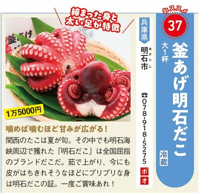 明石市の返礼品「明石だこ」