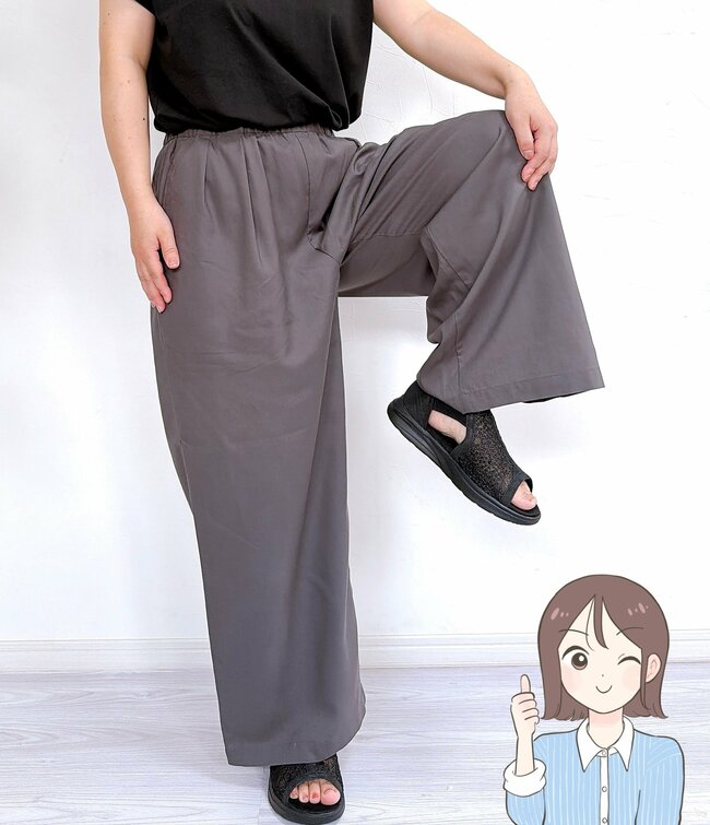 「生地が気持ちいい！」無印良品の“風を通すワイドパンツ”サラッと涼しくて快適！「さらりと着用できて嬉しい」「今から秋、ずっといけそう」《購入レビュー》