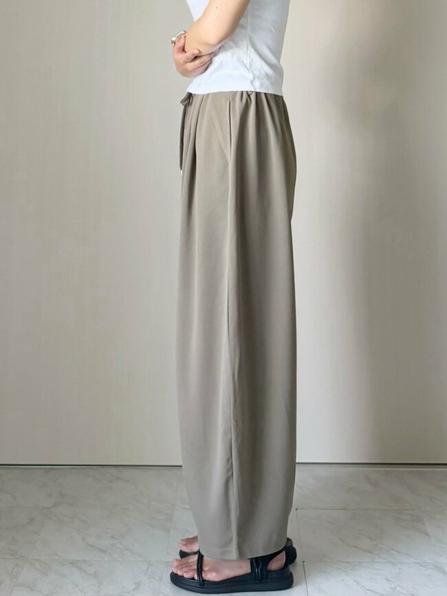 【しまむら】下半身が綺麗に見える！1639円の「高見えワイドパンツ」ぽわんとしたシルエットでオシャレ！《購入レビュー》