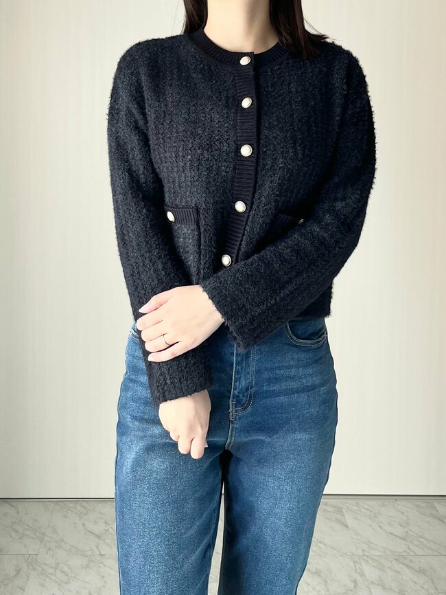 お尻までまるっと隠せる！しまむらの「1969円カーディガン」サッと羽織るだけでオシャレだし、ぽっこりお腹も目立ちにくい！