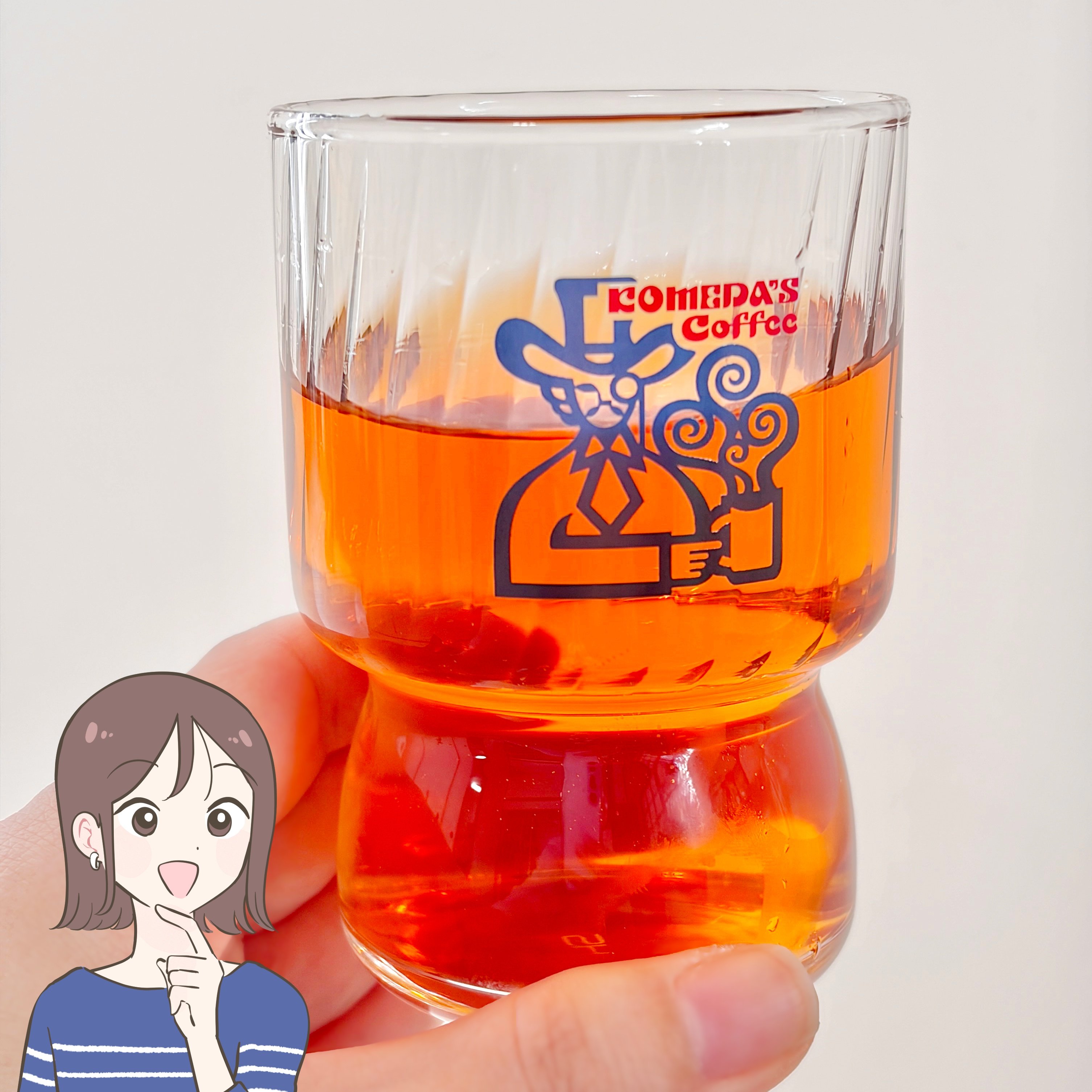 「在庫復活してた」「速攻買った」コメダ珈琲の“昭和レトロなグラス”が可愛すぎる！「家でコメダごっこできるやん」