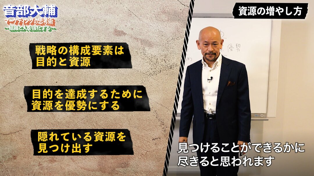 経営戦略立案の要素は「目的と資源」の2つに集約される理由【音部大輔・動画】