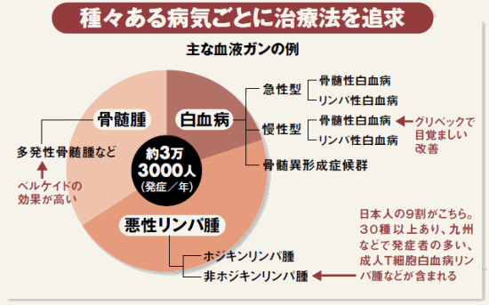 ガン種別最新動向 3 血液ガン 週刊ダイヤモンド特別レポート ここまで効く ガン治療薬最前線 ダイヤモンド オンライン