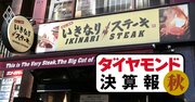 いきなり！ステーキが外食5社で「独り負け」の減収＆業績下方修正…いきステ復調も意外な元凶