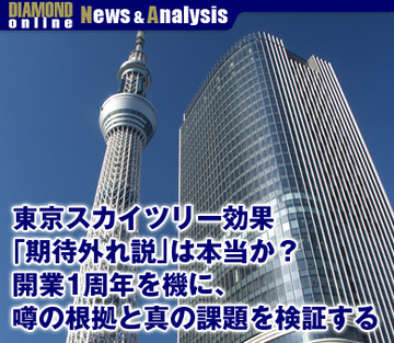 東京スカイツリー効果「期待外れ説」は本当か？開業1周年を機に、噂の根拠と真の課題を検証する