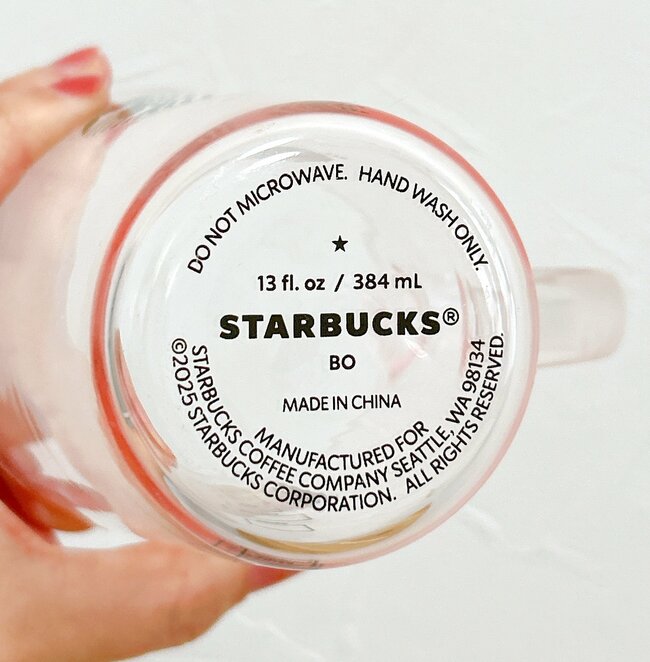 「一目見て気に入りました」スタバの“お店のカップみたいなグラス”ほんのりピンクで可愛すぎる!「ほんとにいいです」「軽くて持ちやすい」