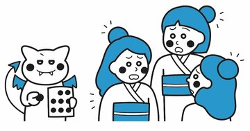 【思考力チェック!】A、B、Cの3人が悪魔に捕らえられ、頬に赤か青のマークを貼られた。赤いマークを見た人は手をあげなくてはいけない。3人は自分に貼られたマークを特定できるだろうか?