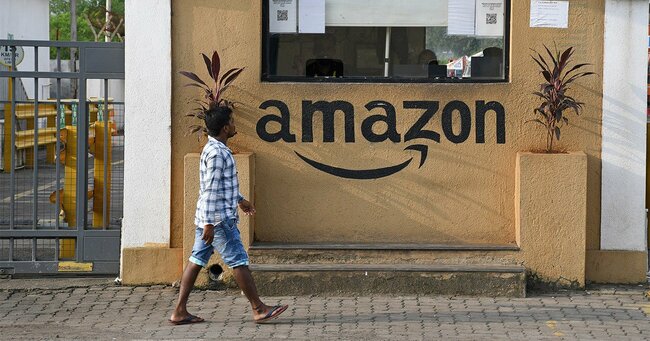 インド・ムンバイにあるアマゾンの倉庫