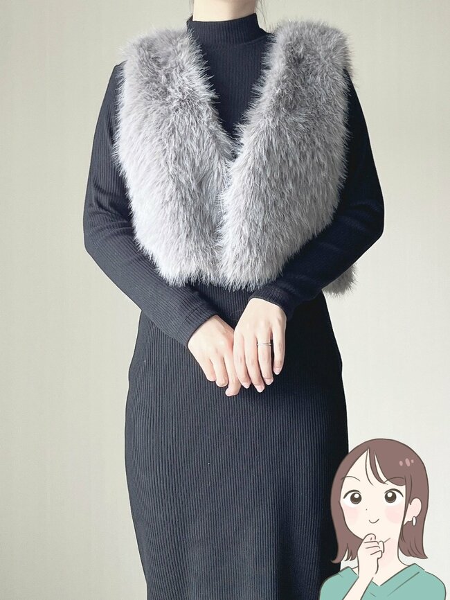 1639円とは思えない…!しまむらの「ふわもこベスト」サッと羽織るだけでコーデがおしゃれ見えするの!