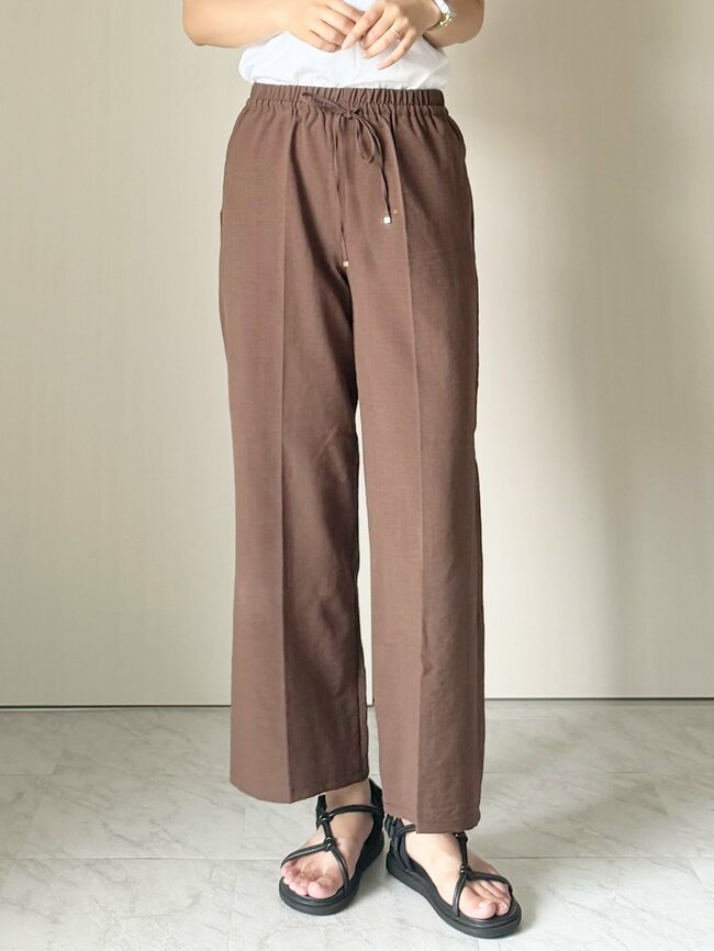 【しまむら】体型カバーの天才！1639円の「ひんやりワイドパンツ」手持ちのトップスに合わせやすい《購入レビュー》