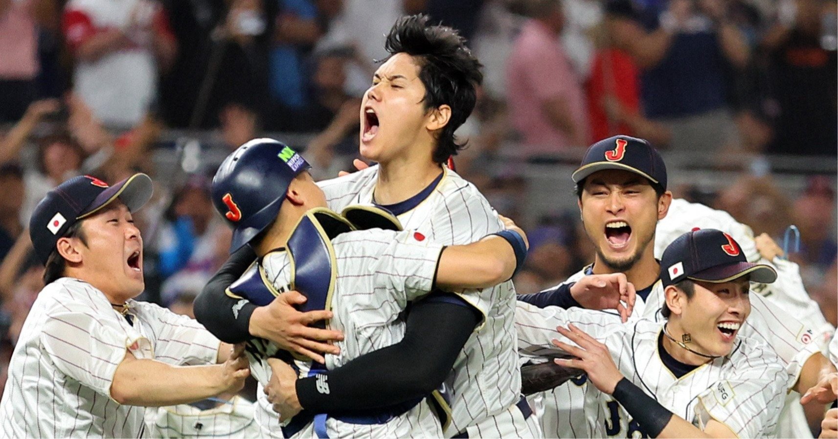 2023年のWBC決勝戦でアメリカに勝利した歓喜の瞬間