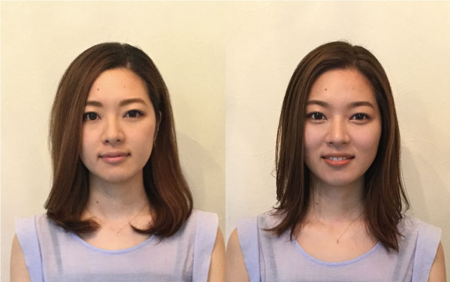 【大人の激変ヘアメイク】日本人的平面顔を彫りの深いメリハリ顔に見せる神テク