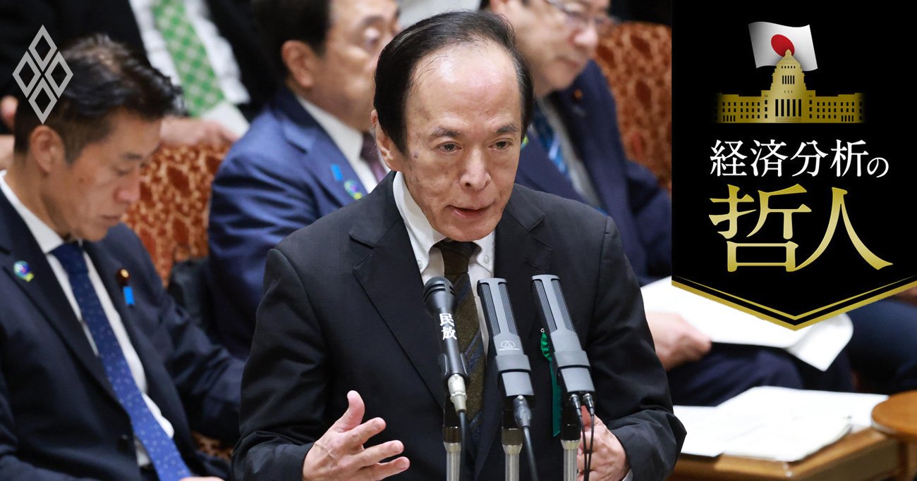 参院予算委員会で答弁する植田和男日銀総裁