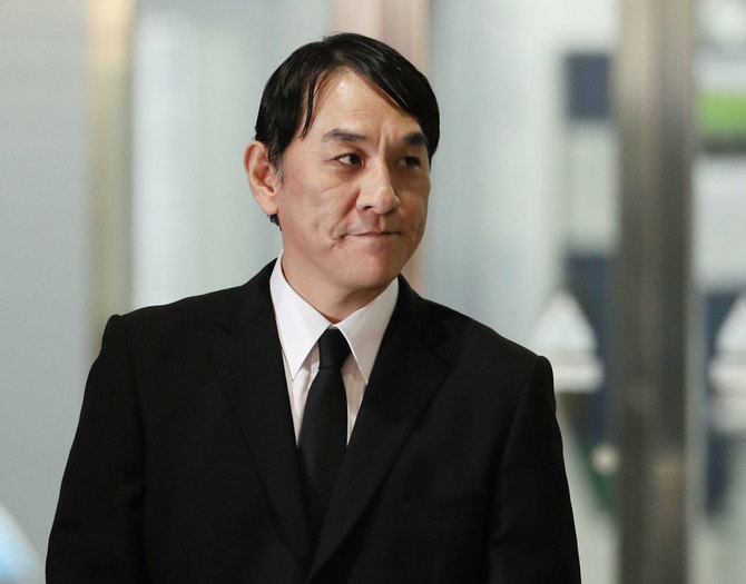 ピエール瀧被告(4月4日、東京都江東区の警視庁東京湾岸署 )