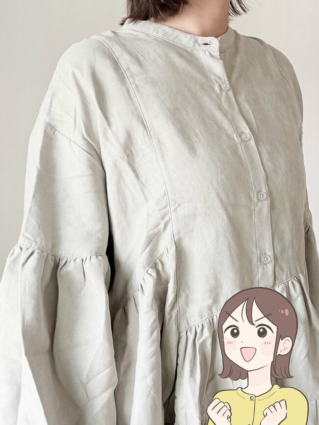 【しまむら】1枚着るだけでコーデがサマになる！おしりまで隠れる「ふんわりブラウス」オシャレに体型カバーできて感動！《着用レビュー》