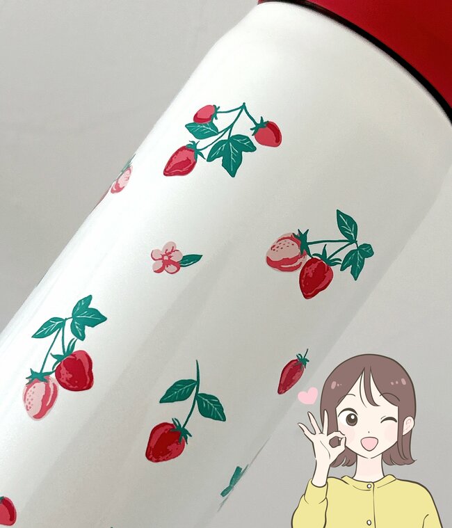「過去イチ可愛い！」「毎日使ってます」アフタヌーンティー×サーモスの“いちご柄ボトル”がレトロかわいい…！「温冷の保持が信頼あり」