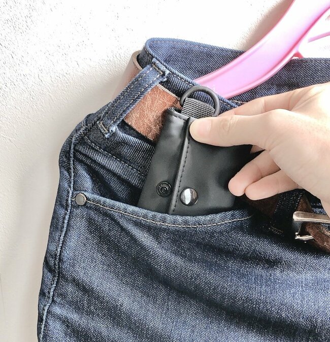 ミニ財布にちょうどいい…！ダイソーの「小銭が入るキーケース」クレカや診察券もスポッとしまえるの！