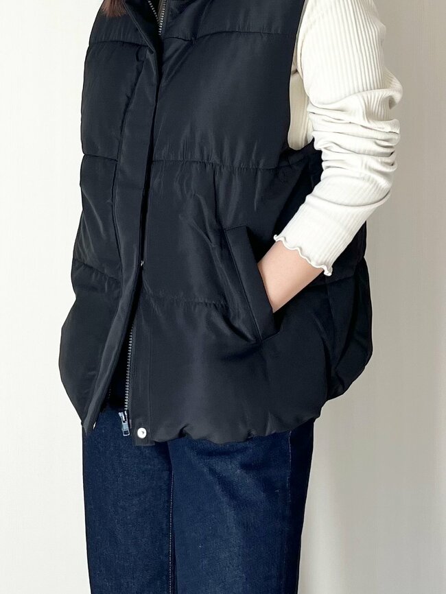 「家の中でも活躍してます」ハニーズの“ぽかぽかベスト”マフラーなしでも暖かい！「中に厚手のものも着れる」「スゴく暖かい！」