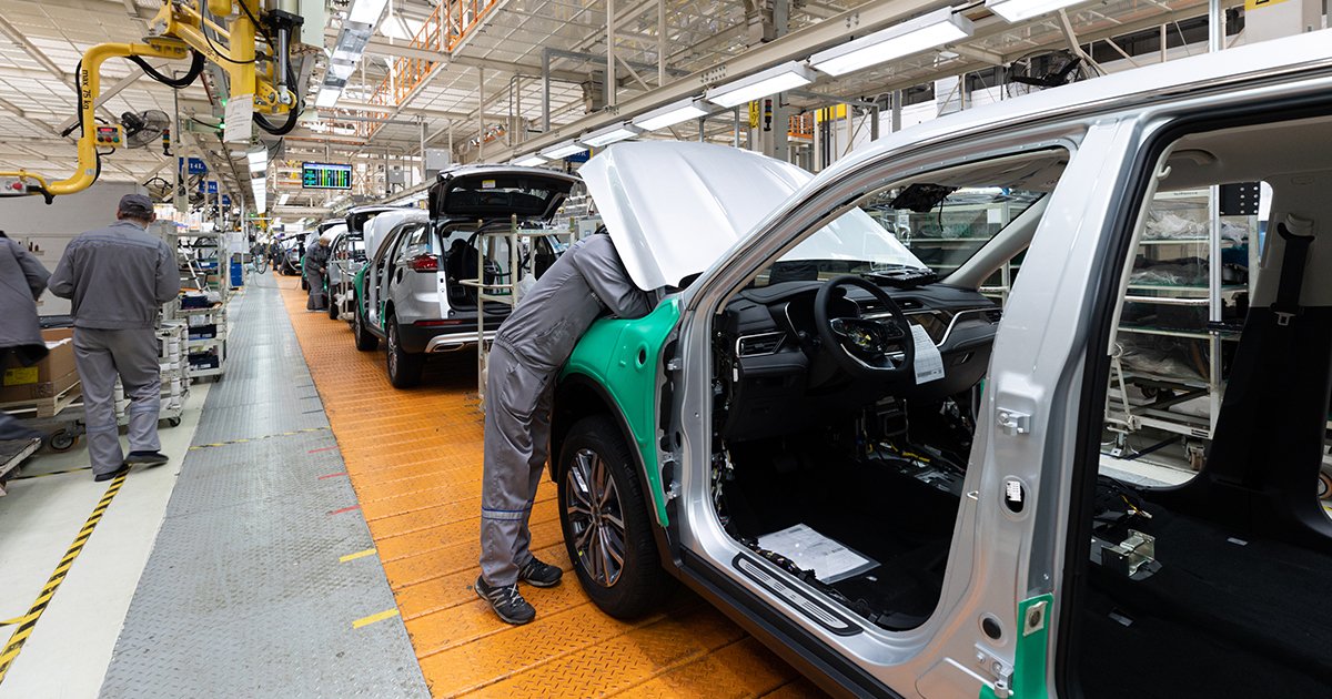 自動車の製造ライン