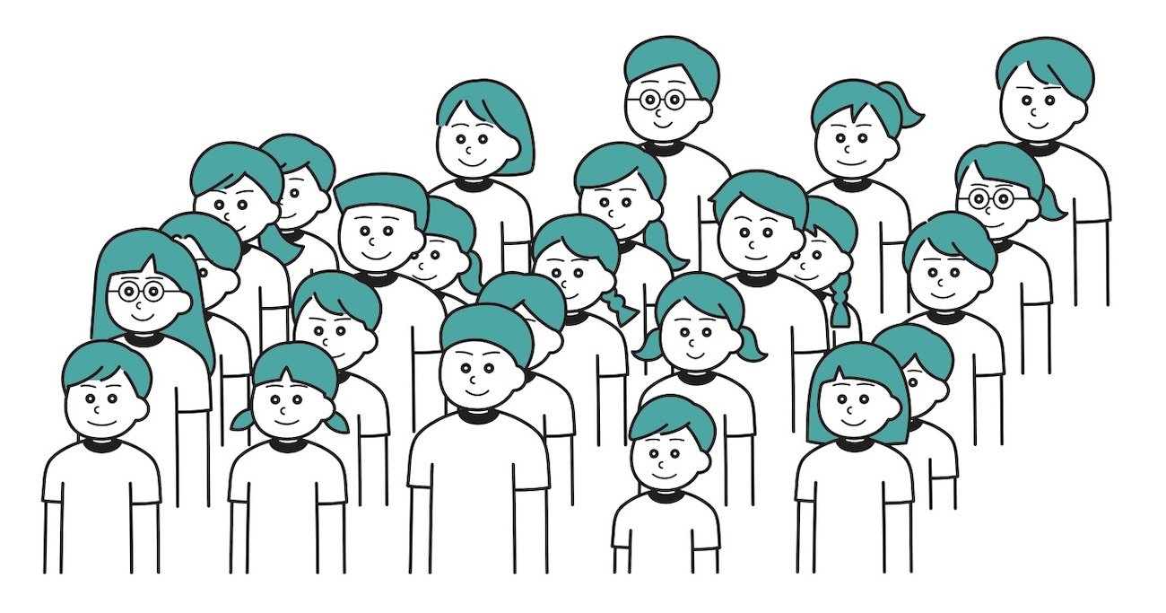 【頭の良さチェック!】5人ずつ5列になって並んでいる。縦の5列それぞれで最も背の高い人のなかで最も背が低いのはA。横の5列それぞれで最も背の低い人のなかで最も背が高いのはB。AとB、背が高いのはどっち?