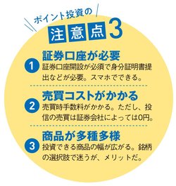 「ポイント投資」の注意点