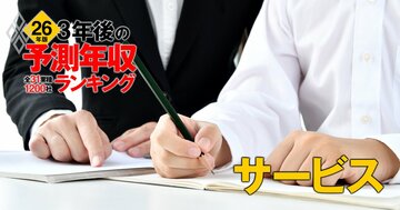 サービス業界「3年後の予測年収」65社ランキング【2026年版】エムスリー、ダスキン、早稲田アカデミーは何位？
