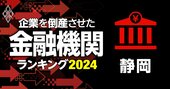 企業を倒産させた金融機関ランキング【静岡】6位スルガ銀行、5位清水銀行、1位は？