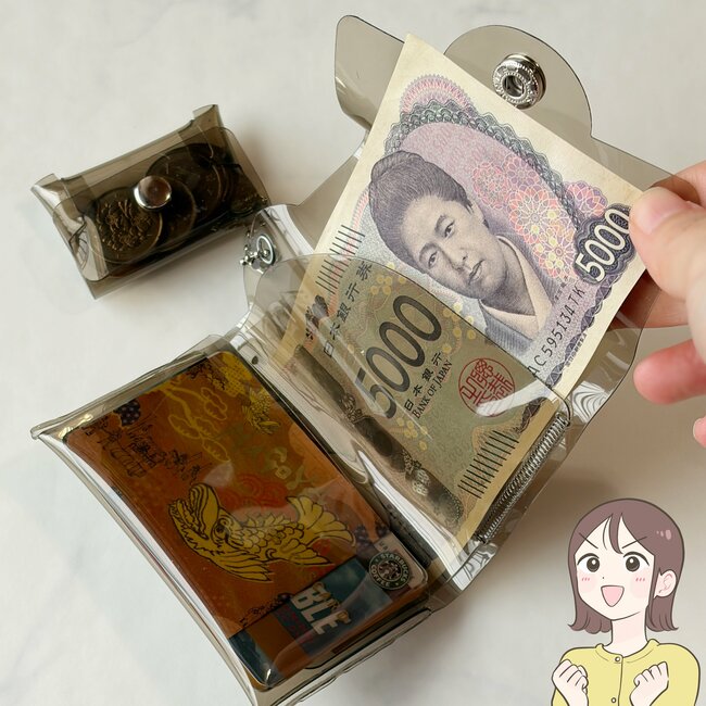 普通の財布に戻れないかも…！ダイソーの「お札が折れないミニ財布」カードと小銭も収納できて天才！