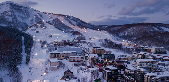 北海道のニセコの風景