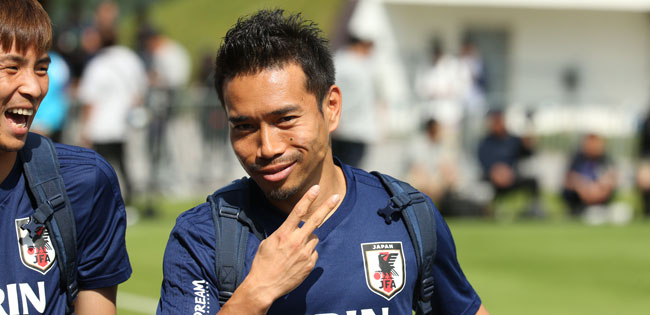 日本代表 オーストリア合宿での長友佑都