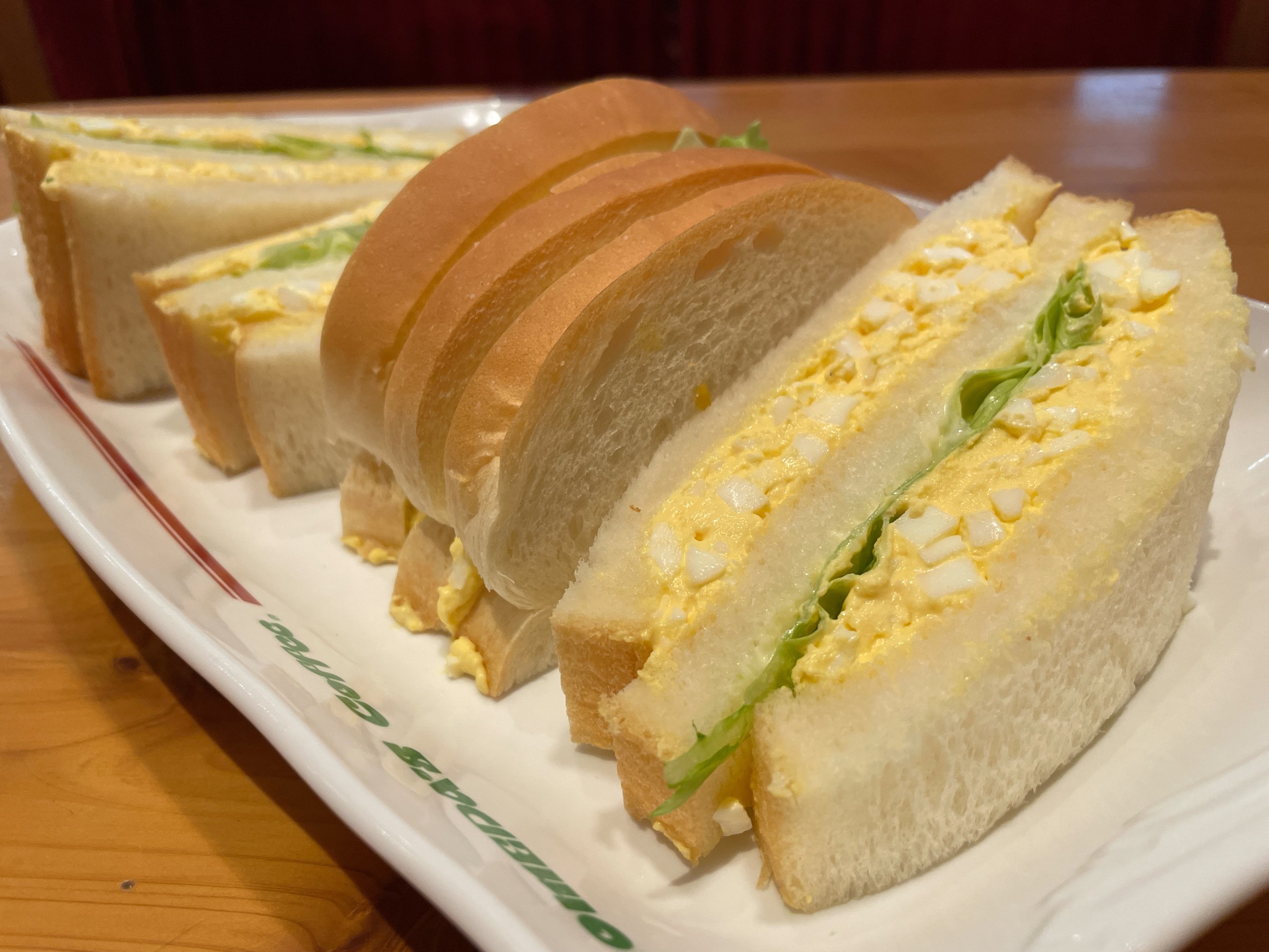 コメダ珈琲店のエッグサンド