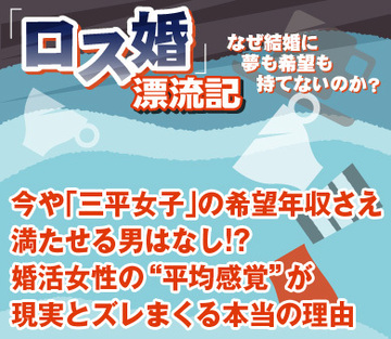 今や“三平女子”の希望年収さえ満たせる男はなし!?婚活女性の平均感覚が現実とズレまくる本当の理由