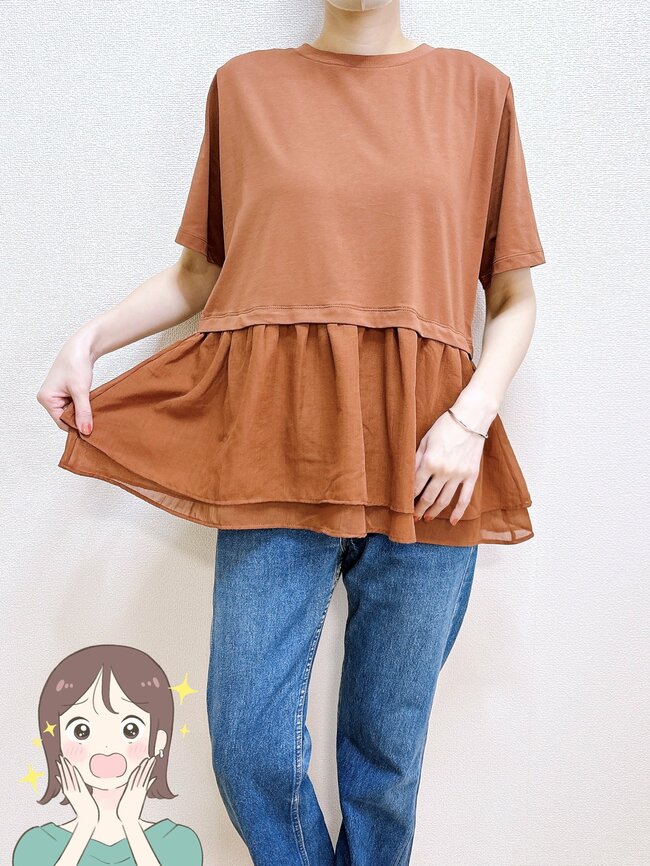 「3色購入しました」ハニーズの“着痩せトップス”すぽんと着るだけでカワイイ!「体型を隠せる」「今までにない形でかわいい」「洗濯してもすぐ乾くので大好きです」《購入レビュー》