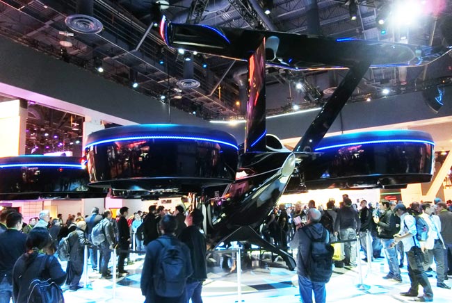 CES2019でのベルヘリコプターの出展。大型VTOL機　