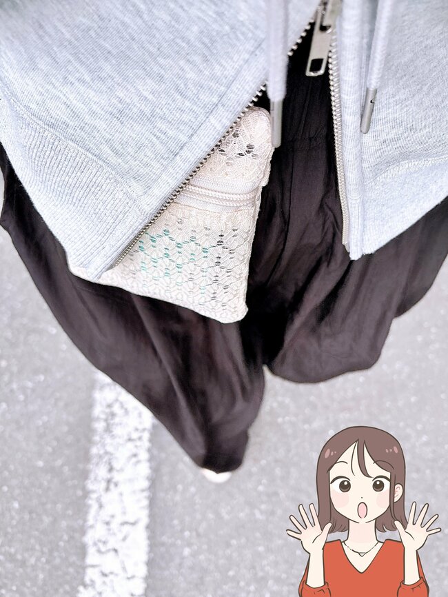 バッグにポケットがないときに大助かり!ダイソーの“移動できる収納ポケット”小物がサッと取り出せて便利すぎる!