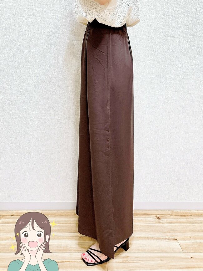 「サラッとはけて楽ちん」グローバルワークの“スカートみたいなワイドパンツ”快適すぎて毎日はきたい!「真夏も涼しくはけそう」「リラックスできます」