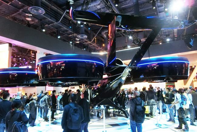 CES2019でのベルヘリコプターの出展。大型VTOL機