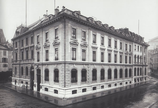 1909年頃ジュネーブのピクテ銀行社屋