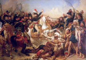 エジプト遠征の演説で兵士たちを鼓舞したナポレオン