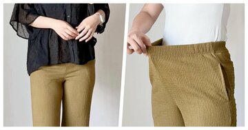 【しまむら】しめつけ感ゼロで楽ちん！1089円の「ビヨーンと伸びるパンツ」脚がすらっと見えて最高《購入レビュー》