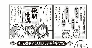 iDeCoは、こんな３つの場面で税制メリットを享受できる！