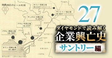 関西ビール戦争が号砲、新工場稼働で攻勢のサントリーにアサヒは本生ビール発売で対抗！流通革命も見込まれた大激戦の内幕