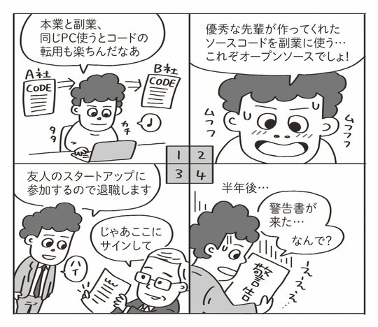 前の勤務先から警告書が来た