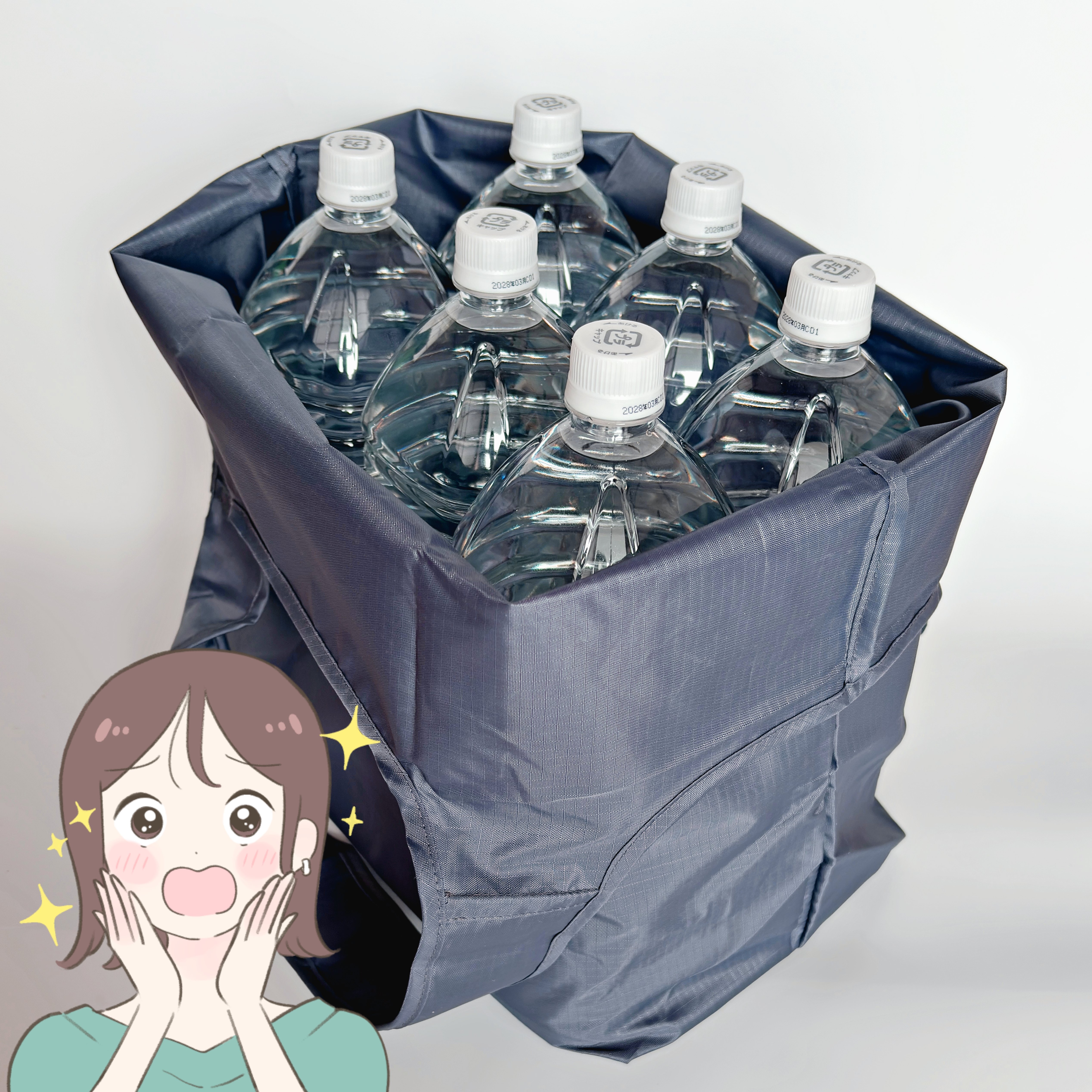 お米袋を入れてもやぶれない！3COINSの“30kg入る大容量エコバッグ”が頼もしい！「しっかりしてる」「コンパクトだし持ち運びにも便利」