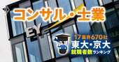 東大・京大生の就職先ランキング【コンサル＆士業55社】EYコンサルが3位、1位企業は圧巻の100人超え！